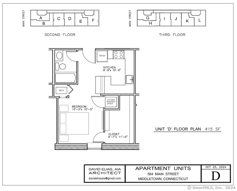 Rental Property at 584 Main Street D, Middletown, Connecticut - Bathrooms: 1 
Rooms: 2  - $1,550 MO.