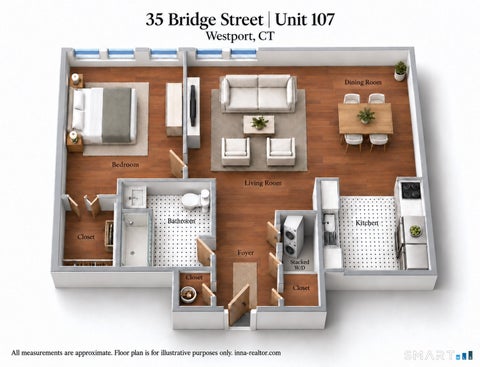 Tiny photo for 35 Bridge Street #107, Westport, CT 06880 (MLS # 24213527)