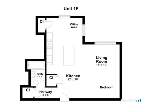 Tiny photo for 52 Lafayette Place #1F, Greenwich, CT 06830 (MLS # 24174810)