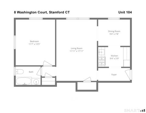 Tiny photo for 8 Washington Court #104, Stamford, CT 06902 (MLS # 24144550)