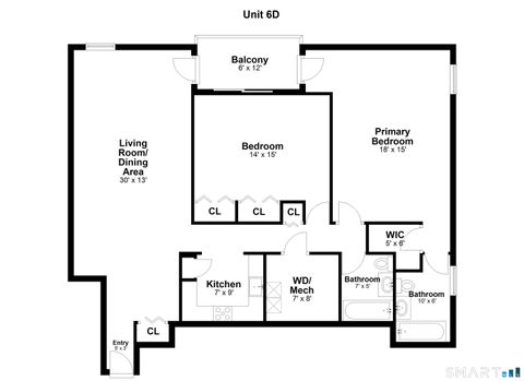 Tiny photo for 1633 Washington Boulevard #APT 6D, Stamford, CT 06902 (MLS # 24152681)