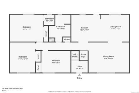 Tiny photo for 334 Forbes Street, East Hartford, CT 06118 (MLS # 24136302)