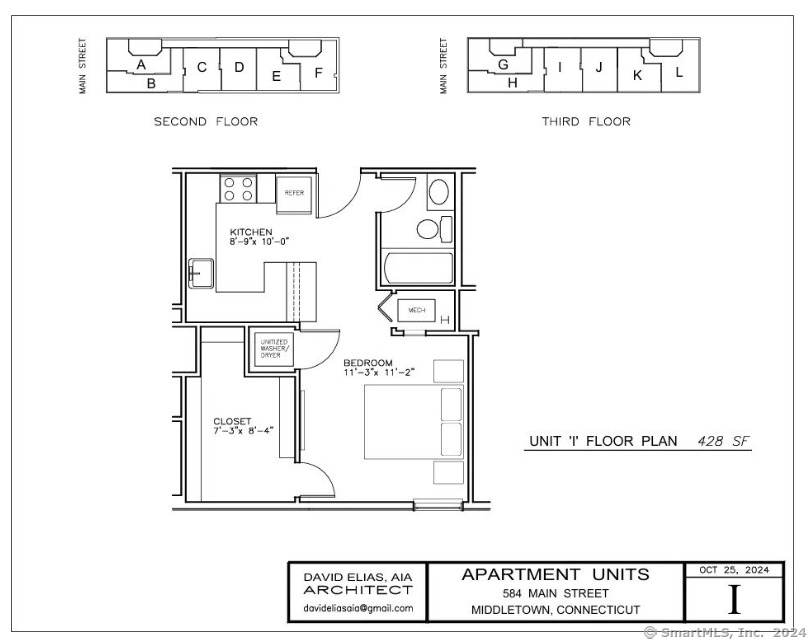 Rental Property at 584 Main Street I, Middletown, Connecticut - Bathrooms: 1 
Rooms: 2  - $1,550 MO.