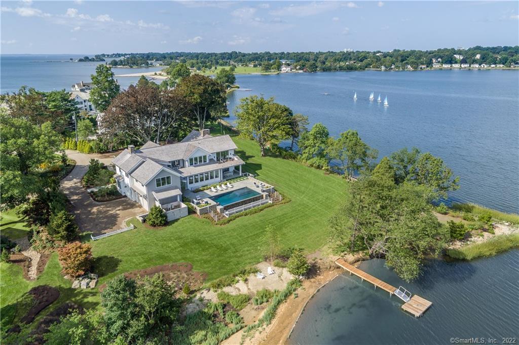 Photo 1 of 21 Brush Island Road, Darien, Connecticut, $7,400,000, Web #: 170110848