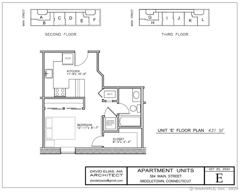 Rental Property at 584 Main Street E, Middletown, Connecticut - Bathrooms: 1 
Rooms: 2  - $1,550 MO.