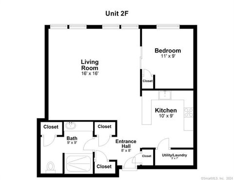 Tiny photo for 83 Washington Street #2F, Norwalk, CT 06854 (MLS # 24147229)