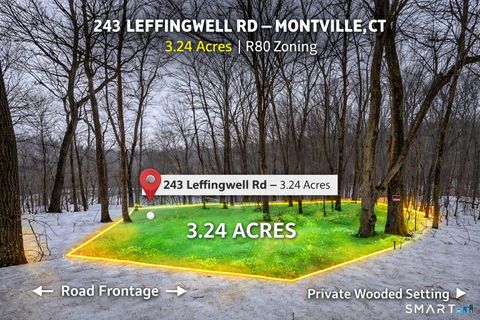 Vacant Land For Sale - 243 Leffingwell Road<br/> Montville, CT 06382
