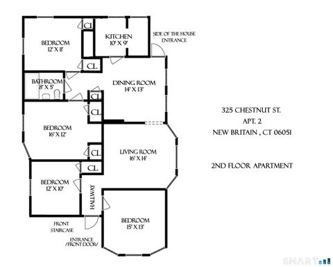 Tiny photo for 325 Chestnut Street #2nd FL, New Britain, CT 06051 (MLS # 24147165)