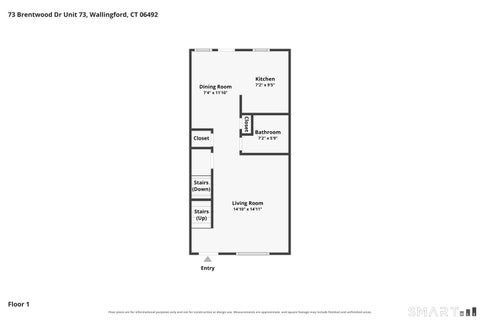 Tiny photo for 73 Brentwood Drive #73, Wallingford, CT 06492 (MLS # 24198272)