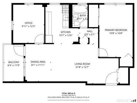 Tiny photo for 444 Bedford Street #APT 8F, Stamford, CT 06901 (MLS # 24151225)