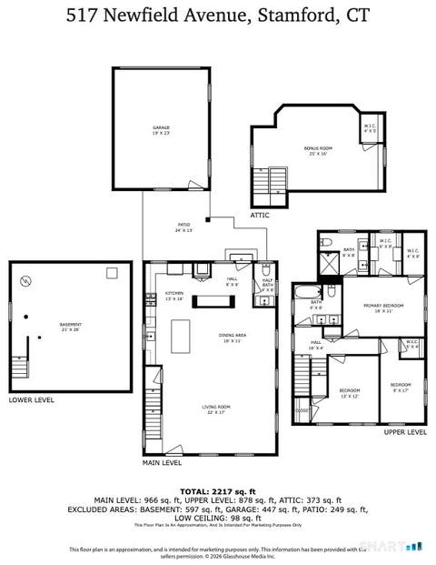 Tiny photo for 517 Newfield Avenue, Stamford, CT 06905 (MLS # 24197362)