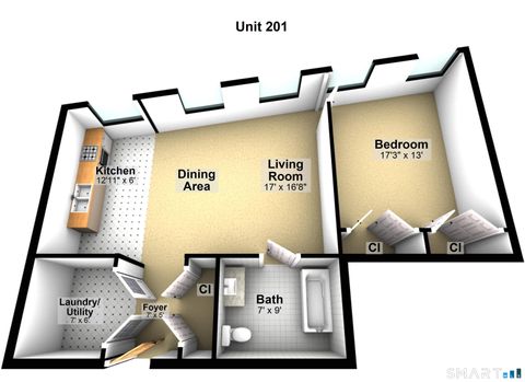 Tiny photo for 10 Ann Street #201, Norwalk, CT 06854 (MLS # 24163185)