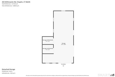 Tiny photo for 203 Willimantic Road, Chaplin, CT 06235 (MLS # 24168238)