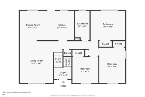 Tiny photo for 1835 W Weathersfield Way, Schaumburg, IL 60193 (MLS # 12531789)