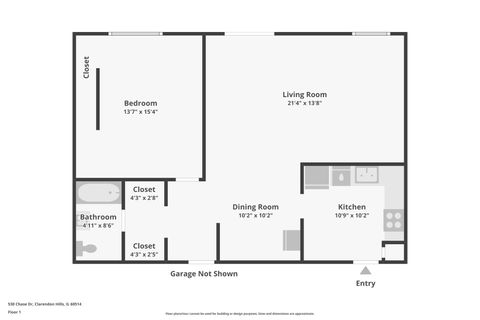 Tiny photo for 530 Chase Drive #4, Clarendon Hills, IL 60514 (MLS # 12522551)
