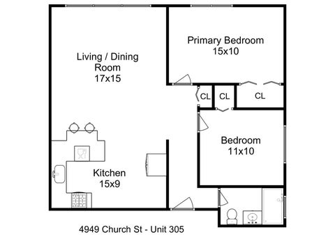 Tiny photo for 4949 Church Street #305, Skokie, IL 60077 (MLS # 12767977)