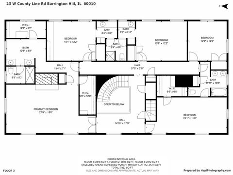 Tiny photo for 23 W County Line Road, Barrington Hills, IL 60010 (MLS # 12637923)