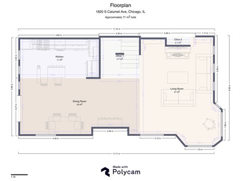 Tiny photo for 1830 S Calumet Avenue #7G, Chicago, IL 60616 (MLS # 12581417)