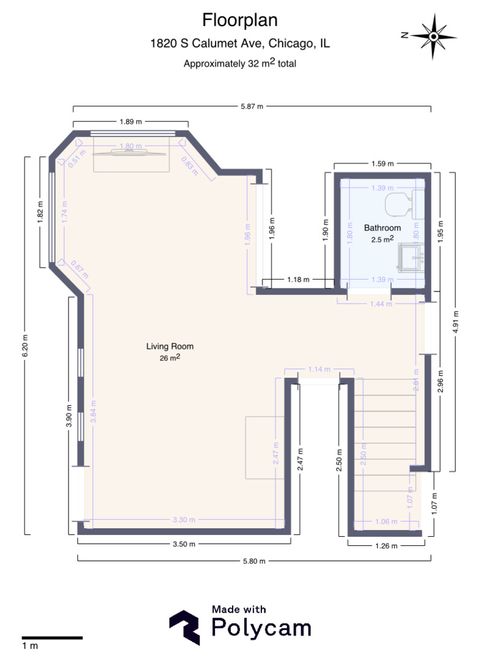 Tiny photo for 1830 S Calumet Avenue #7G, Chicago, IL 60616 (MLS # 12581417)