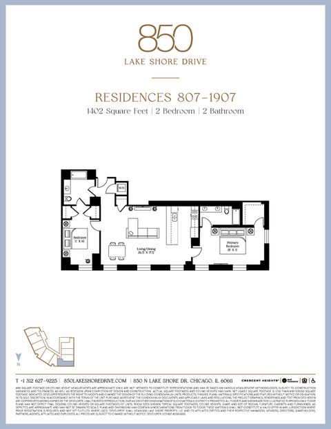 Tiny photo for 850 N Lake Shore Drive #1207, Chicago, IL 60611 (MLS # 12530736)