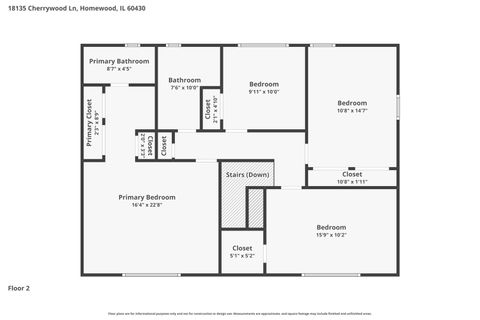 Tiny photo for 18135 Cherrywood Lane, Homewood, IL 60430 (MLS # 12687461)
