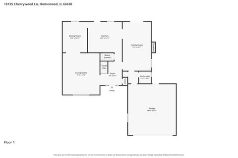 Tiny photo for 18135 Cherrywood Lane, Homewood, IL 60430 (MLS # 12687461)