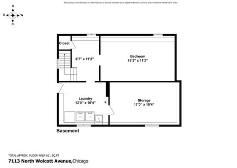 Tiny photo for 7113 N Wolcott Avenue, Chicago, IL 60626 (MLS # 12674242)