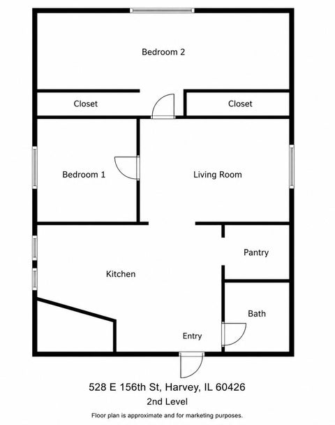Tiny photo for 528 E 156th Street, Harvey, IL 60426 (MLS # 12771588)