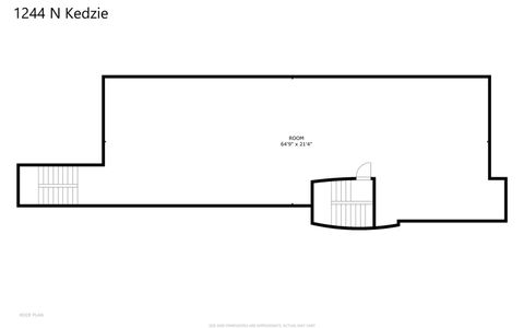 Tiny photo for 1244 N Kedzie Avenue #4, Chicago, IL 60651 (MLS # 12484374)