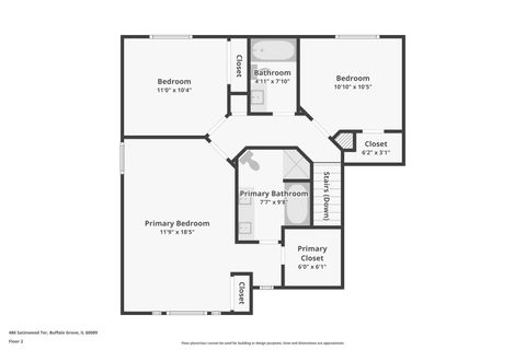 Tiny photo for 486 SATINWOOD Terrace, Buffalo Grove, IL 60089 (MLS # 12498975)