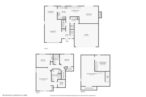 Tiny photo for 486 SATINWOOD Terrace, Buffalo Grove, IL 60089 (MLS # 12498975)