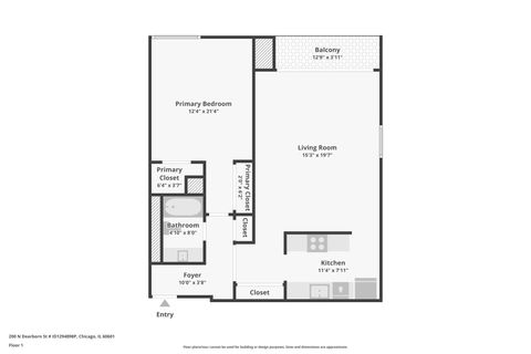 Tiny photo for 200 N Dearborn Street #1303, Chicago, IL 60601 (MLS # 12506556)