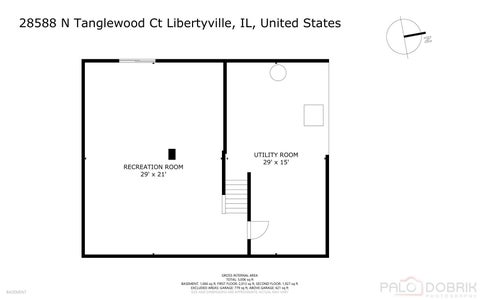Tiny photo for 28588 N Tanglewood Court, Libertyville, IL 60048 (MLS # 12664338)
