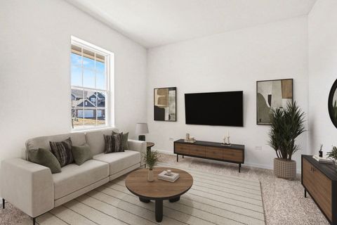 Tiny photo for 413 Hathaway Lane, Oswego, IL 60543 (MLS # 12598683)