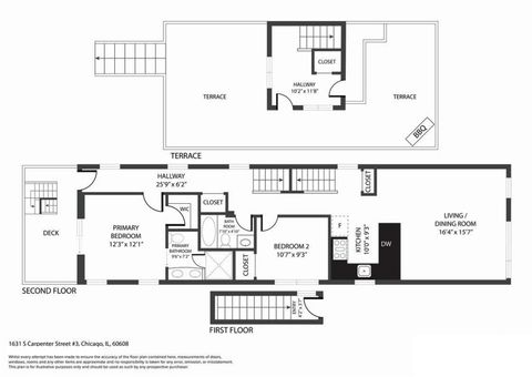 Tiny photo for 1631 S Carpenter Street #3, Chicago, IL 60608 (MLS # 12573912)