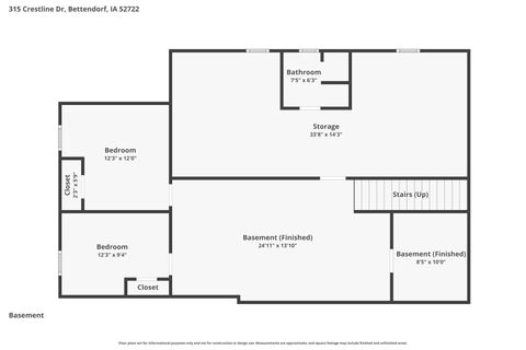 Tiny photo for 315 Crestline Drive, Bettendorf, IA 52722 (MLS # 12612653)