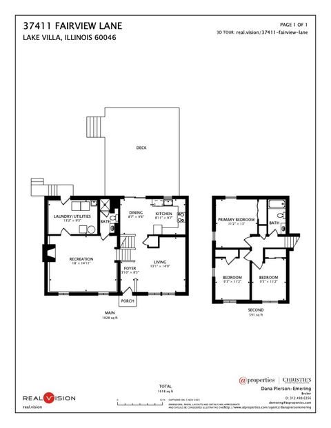 Tiny photo for 37411 N Fairview Lane, Lake Villa, IL 60046 (MLS # 12513099)