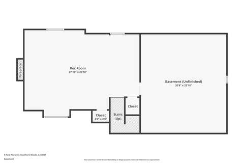 Tiny photo for 5 Park Place Circle, Hawthorn Woods, IL 60047 (MLS # 12463947)