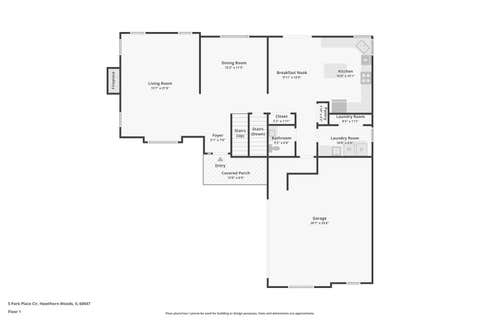 Tiny photo for 5 Park Place Circle, Hawthorn Woods, IL 60047 (MLS # 12463947)