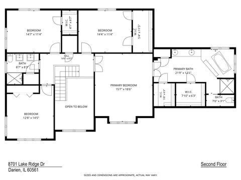 Tiny photo for 8701 LAKE RIDGE Drive, Darien, IL 60561 (MLS # 12678785)