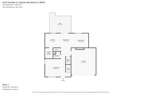Tiny photo for 319 E Camden Lane, Round Lake Beach, IL 60073 (MLS # 12664402)