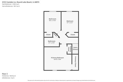 Tiny photo for 319 E Camden Lane, Round Lake Beach, IL 60073 (MLS # 12664402)