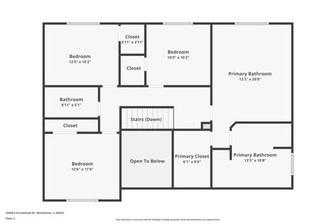 Tiny photo for 24450 Arrowhead Drive, Manhattan, IL 60442 (MLS # 12580182)