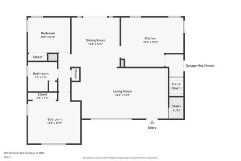 Tiny photo for 5001 NORTHWEST Boulevard, Davenport, IA 52806 (MLS # QC4269770)