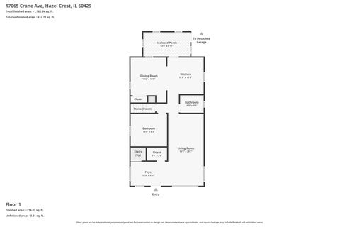 Tiny photo for 17065 Crane Avenue, Hazel Crest, IL 60429 (MLS # 12531670)