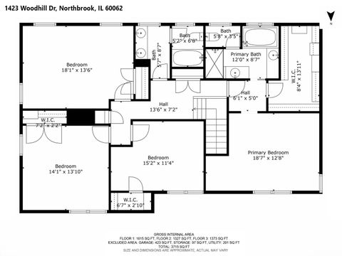 Tiny photo for 1423 Woodhill Drive, Northbrook, IL 60062 (MLS # 12419702)
