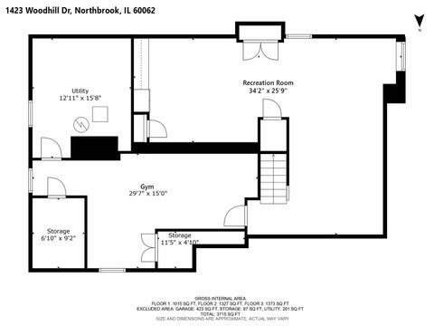 Tiny photo for 1423 Woodhill Drive, Northbrook, IL 60062 (MLS # 12419702)