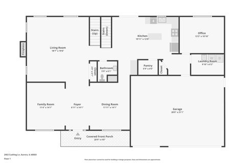Tiny photo for 2453 Cushing Lane, Aurora, IL 60503 (MLS # 12743563)