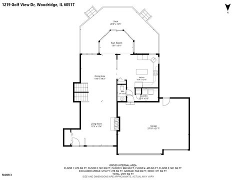 Tiny photo for 1219 Golf View Drive, Woodridge, IL 60517 (MLS # 12708556)
