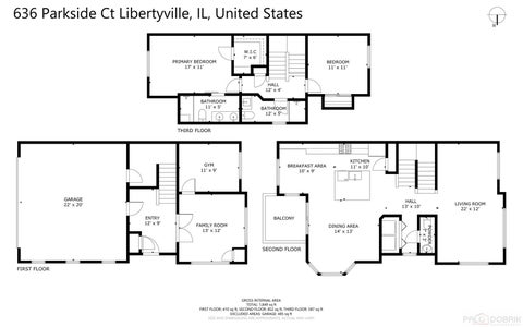 Tiny photo for 636 Parkside Court, Libertyville, IL 60048 (MLS # 12757212)